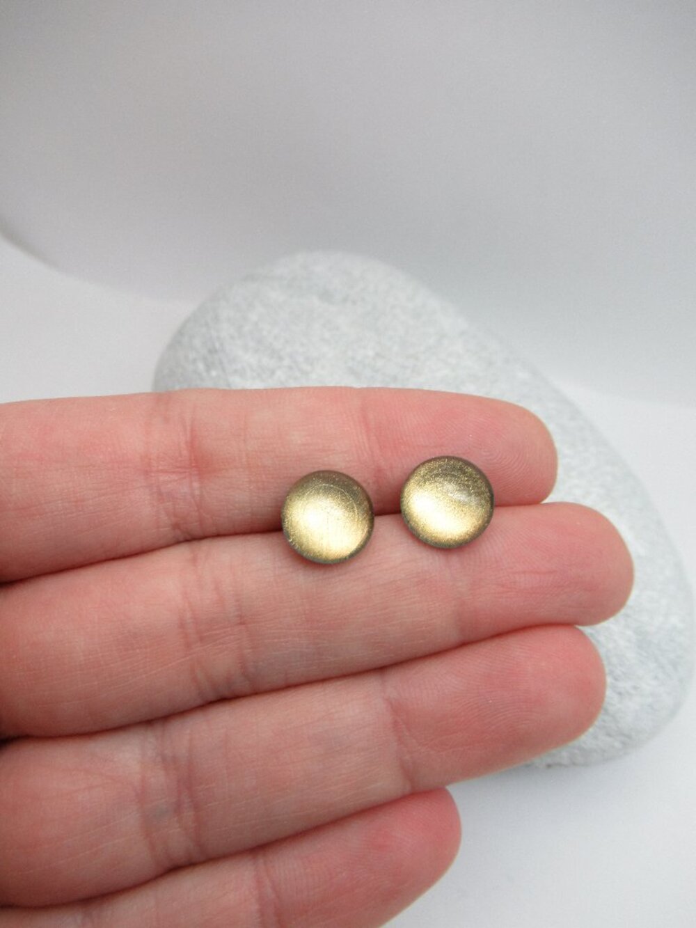10mm cabochon post earrings
